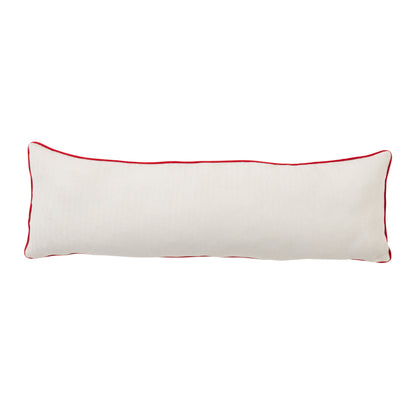 Ho Ho Ho Santa Embroidered Lumbar Accent Pillow - View 3