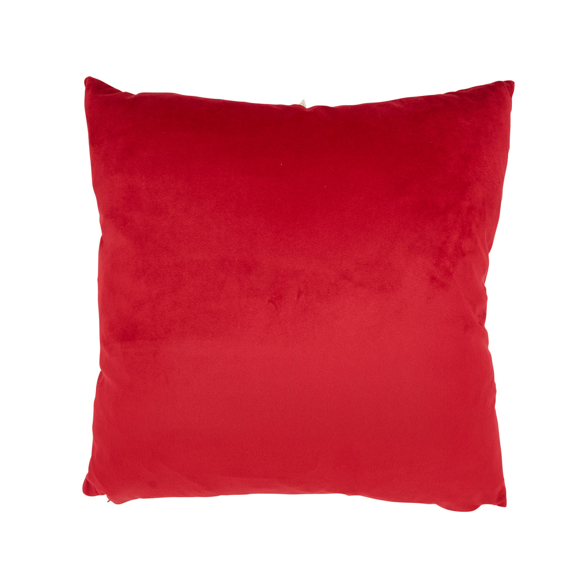 Velvet Poinsettia Down-Filled Decorative Pillow - View 3