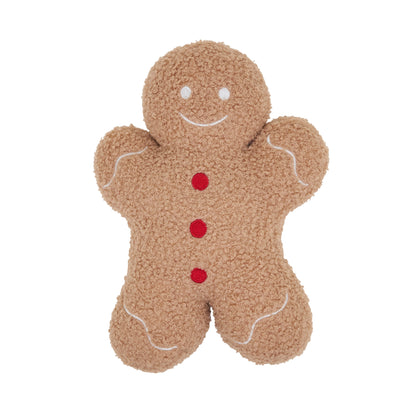 Gingerbread Character Filled Holiday Accent Pillow