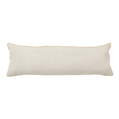 Embroidered Snowflake Filled Lumbar Pillow - View 2