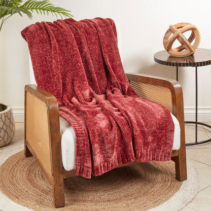 Chenille Knit Decorative Throw Blanket - View 2