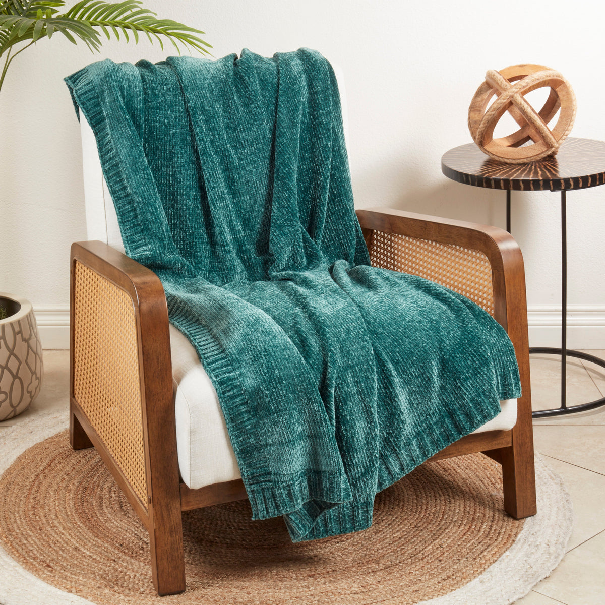 Chenille Knit Decorative Throw Blanket - View 9