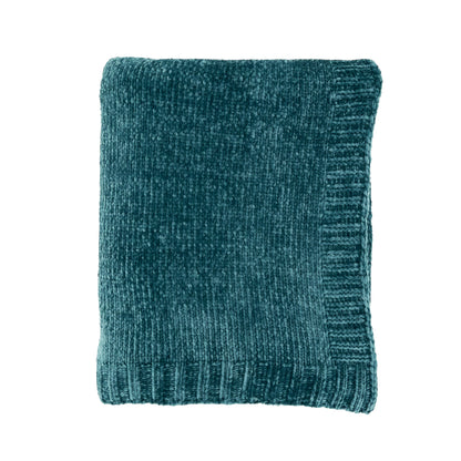 Chenille Knit Decorative Throw Blanket