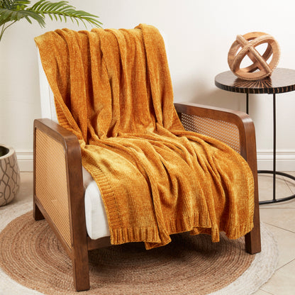 Chenille Knit Decorative Throw Blanket - View 15