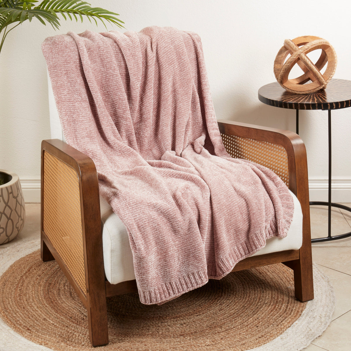 Chenille Knit Decorative Throw Blanket - View 21