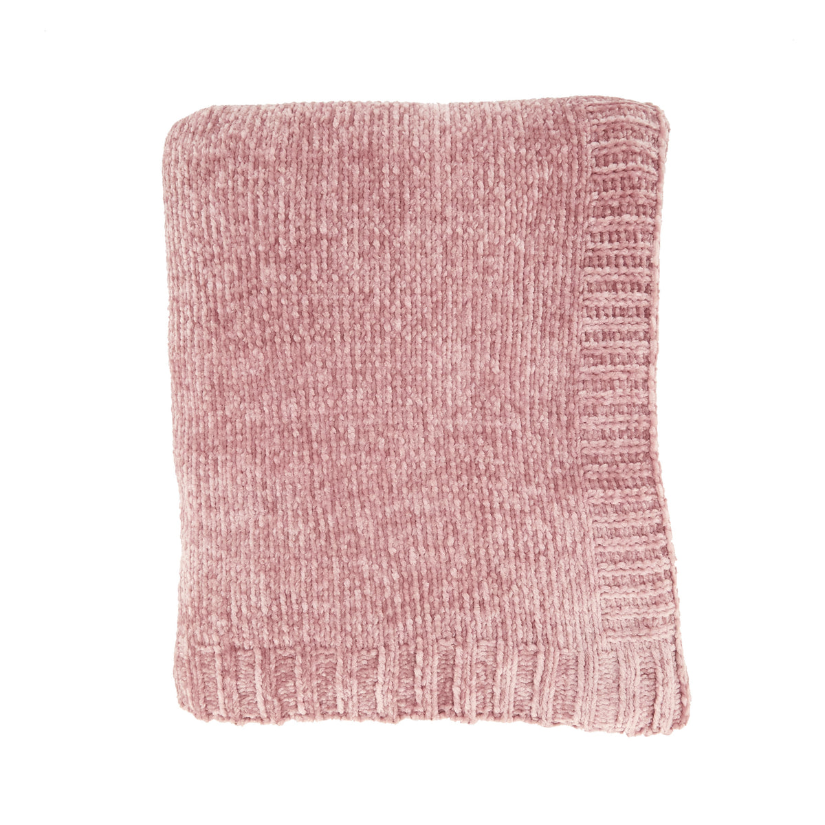 Chenille Knit Decorative Throw Blanket