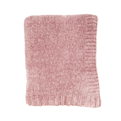 Chenille Knit Decorative Throw Blanket