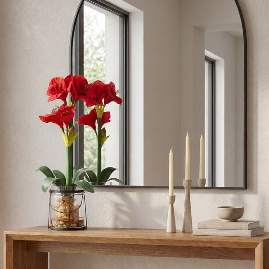 24-Inch Amaryllis Floral Arrangement with Vase - View 1