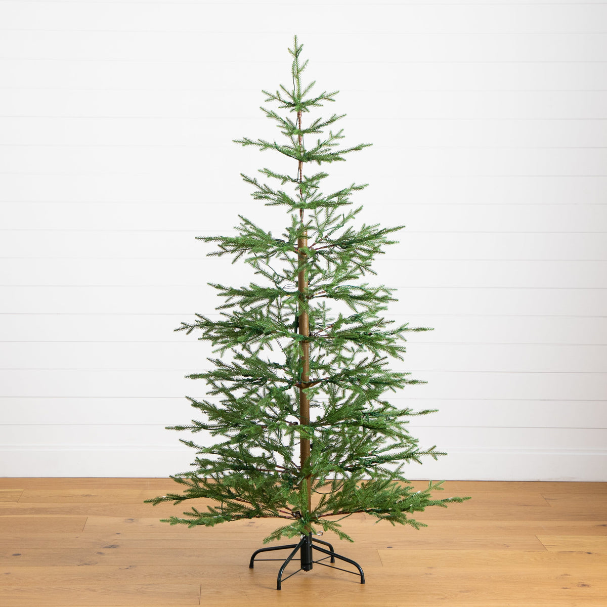 6-Foot Airy Fir Artificial Christmas Tree with 230 Color-Changing Lights - View 7