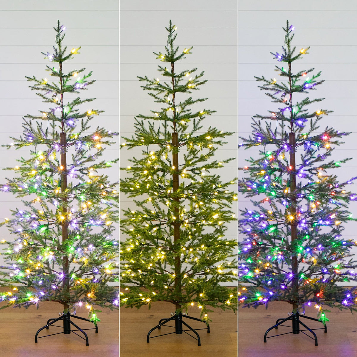 6-Foot Airy Fir Artificial Christmas Tree with 230 Color-Changing Lights - View 4