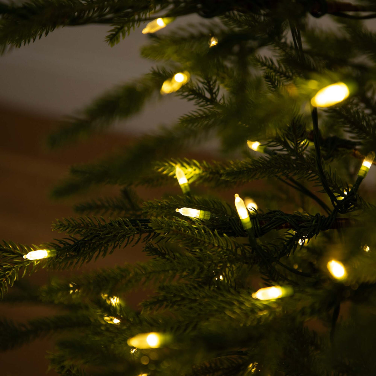 6-Foot Airy Fir Artificial Christmas Tree with 230 Color-Changing Lights - View 2
