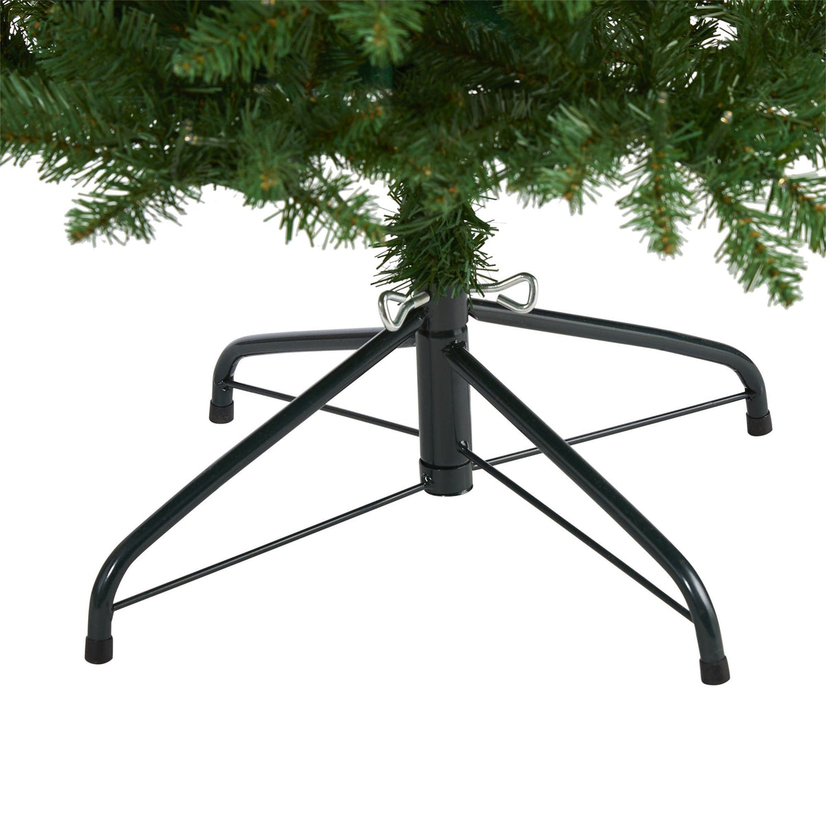 6-Foot Slim Pine Christmas Tree with 250 Clear LED Lights - View 4