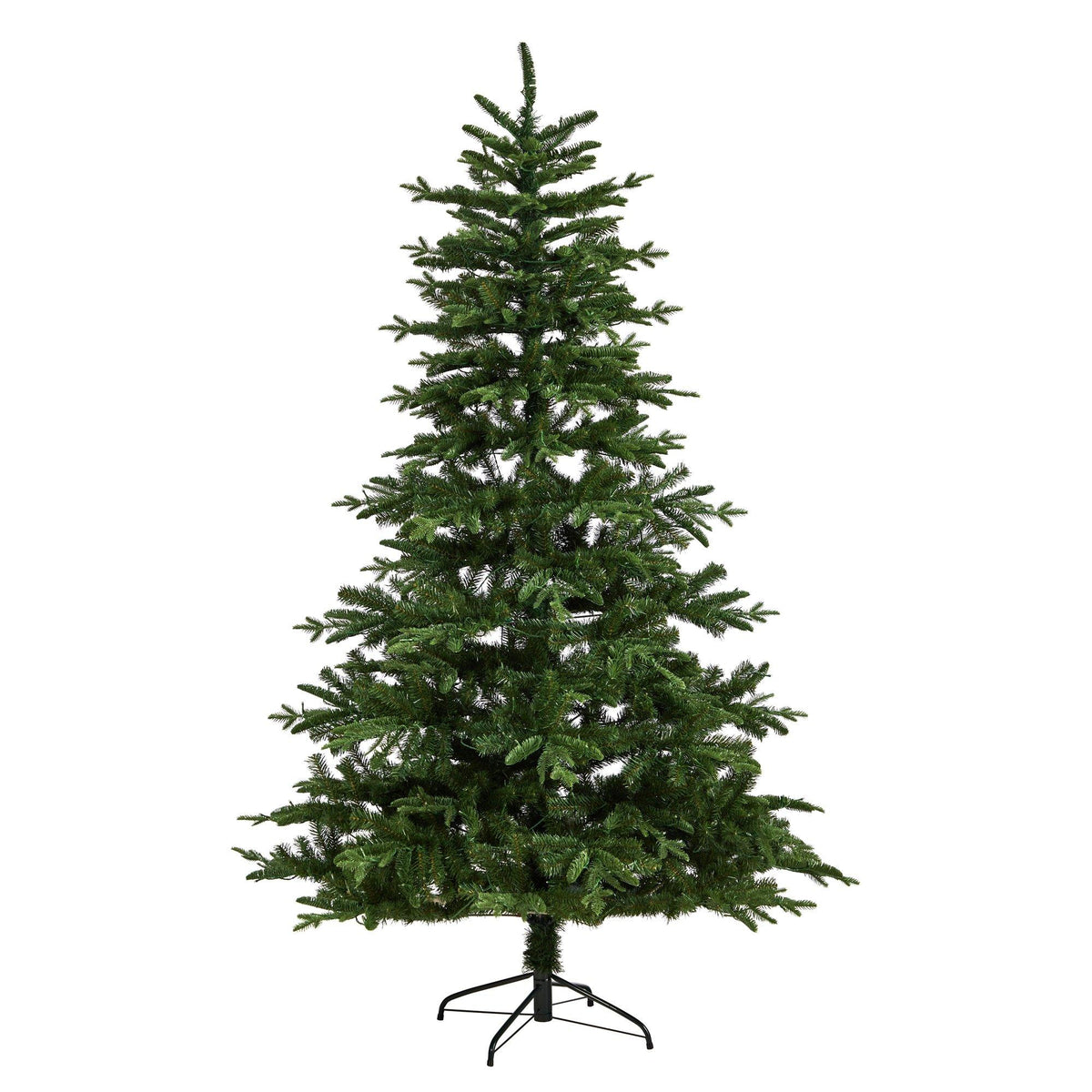 7-Foot Full Spruce Christmas Tree with 650 Warm White LED Lights - View 3
