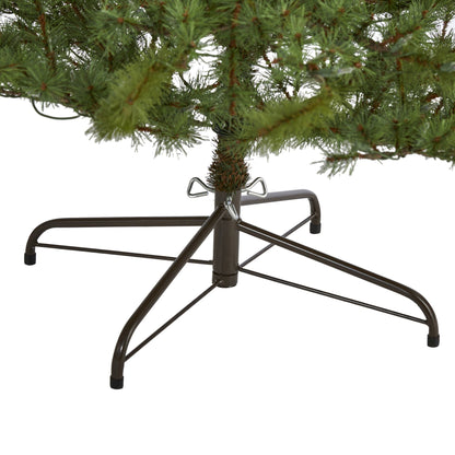 7-Foot Full Pine Christmas Tree with 450 Clear Lights - View 4