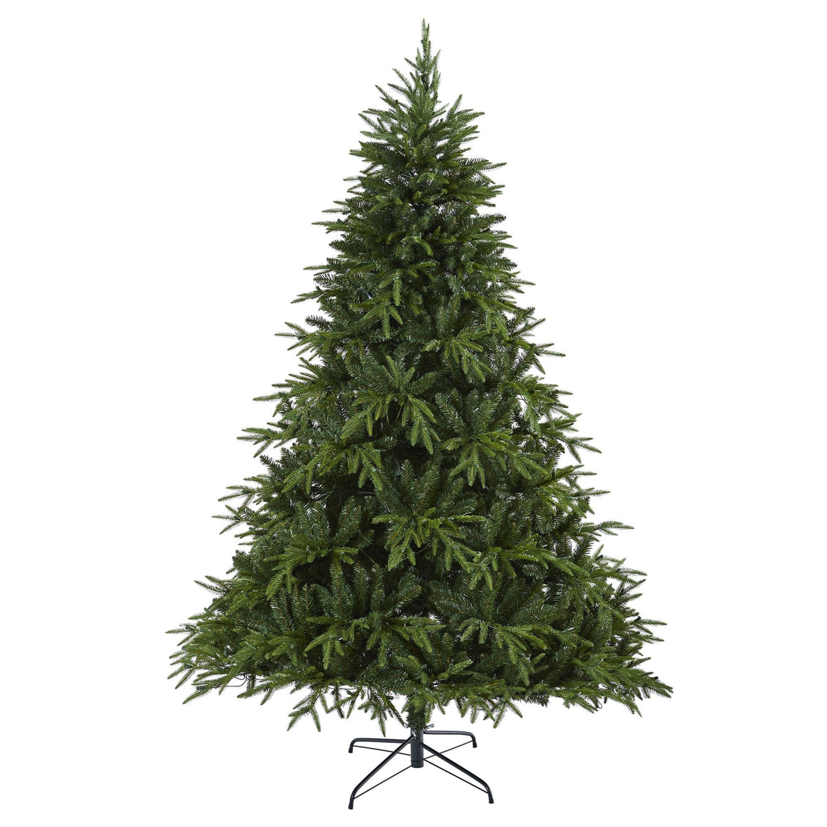 7.5-Foot Natural-Style Fir Christmas Tree with 600 Clear LED Lights - View 3