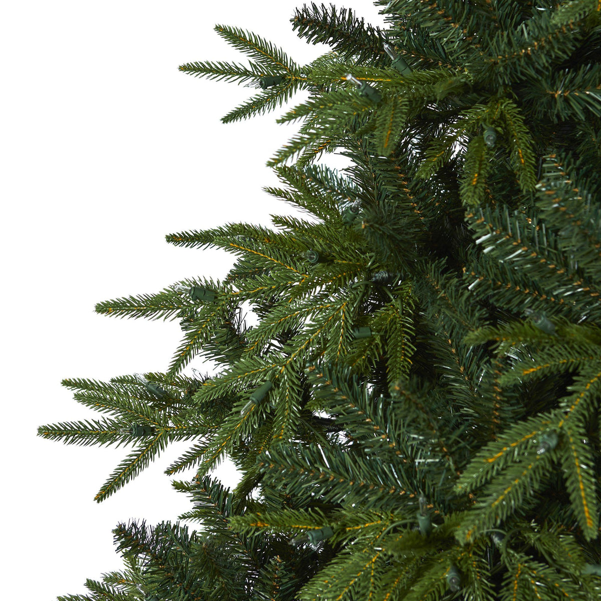 7.5-Foot Natural-Style Fir Christmas Tree with 600 Clear LED Lights - View 5