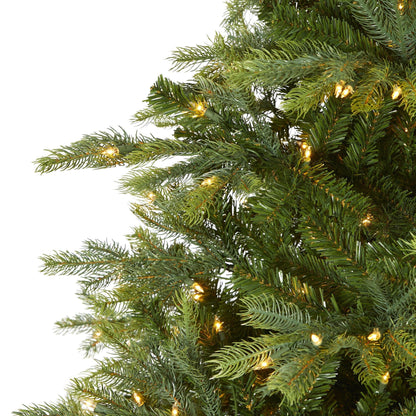 8-Foot Full Spruce Christmas Tree with 650 Clear Lights - View 3