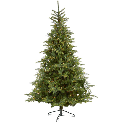 8-Foot Full Spruce Christmas Tree with 650 Clear Lights - View 1