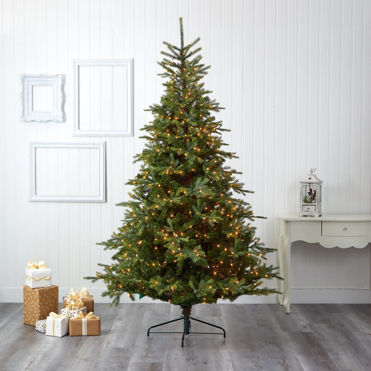 8-Foot Full Spruce Christmas Tree with 650 Clear Lights - View 5